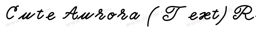 Cute Aurora (Text) R字体转换